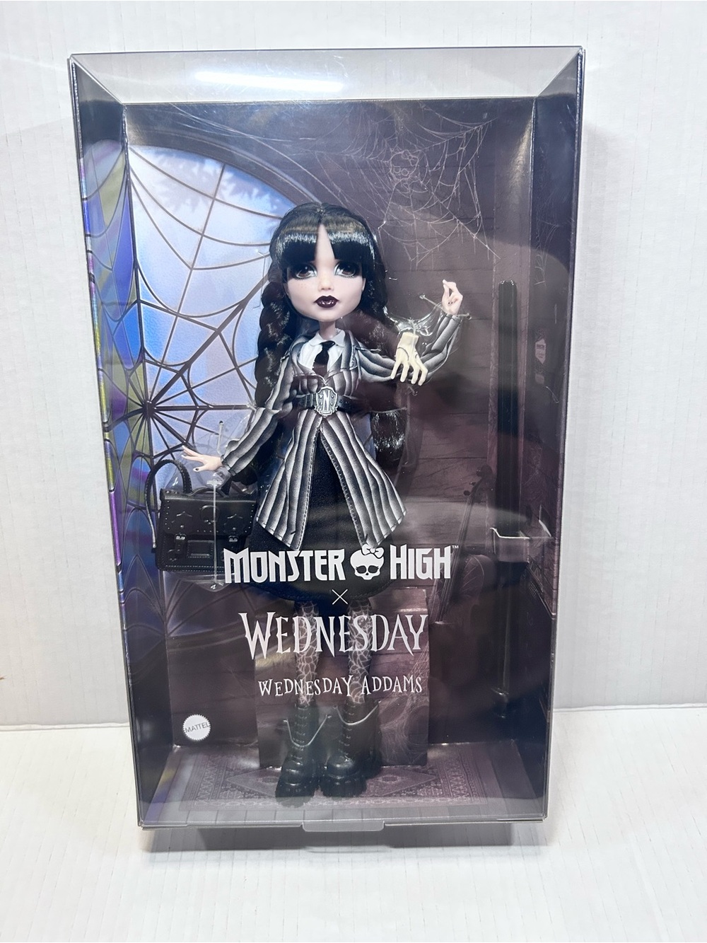 Monster High Wednesday Addams Doll - Black & White Outfit
